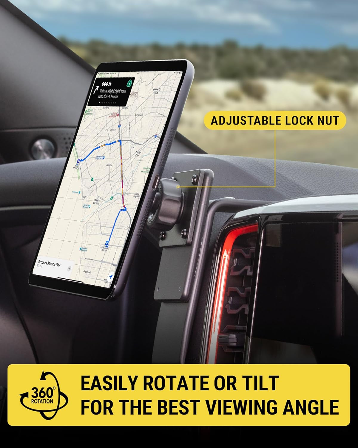 Heavy Duty Magsafe Mount/Tablet Holder for Car, Magnetic Cell Phone Stand with Extra Strong Magnets and AMPS Mounting Plate for Proclip Vehicle Specific Mount Bases (Base Required)